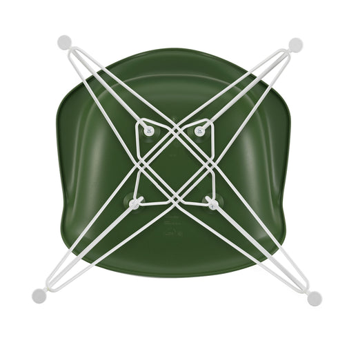 Cadeira de Braços em Plástico Eames DAR / Base Branca
